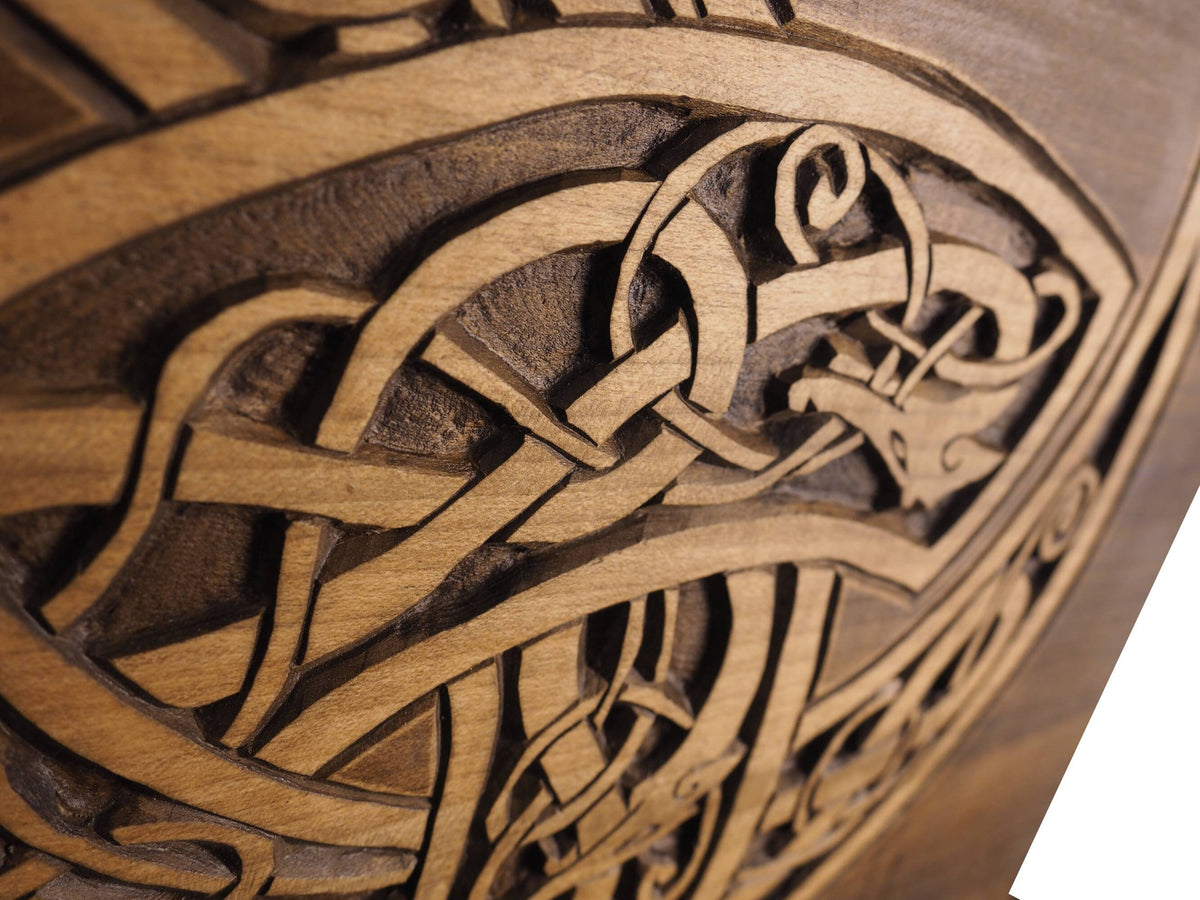 Big Wall sign, Odin's Triple Horn, Norway, Hand Carving, Viking decor, hand carved wall sign, Viking art, wall hanging, Scandinavian,Norway