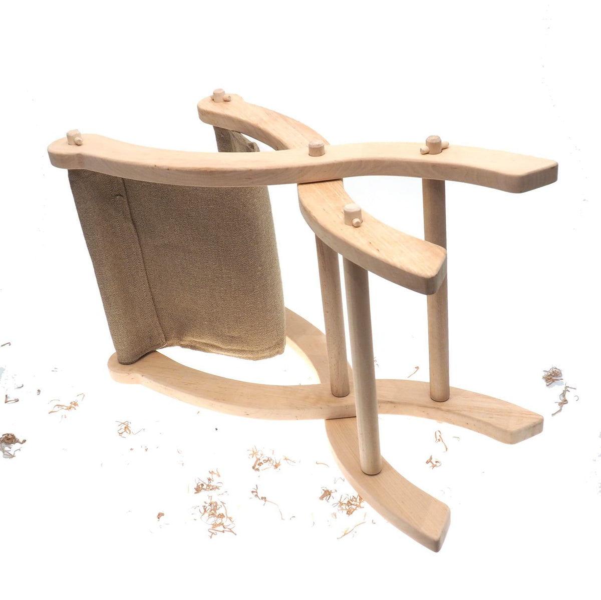 Small Wooden Folding Stool, for self-assembly, Historical furniture, medieval, SCA, LARP, camping gear, wooden stool, viking, event stool