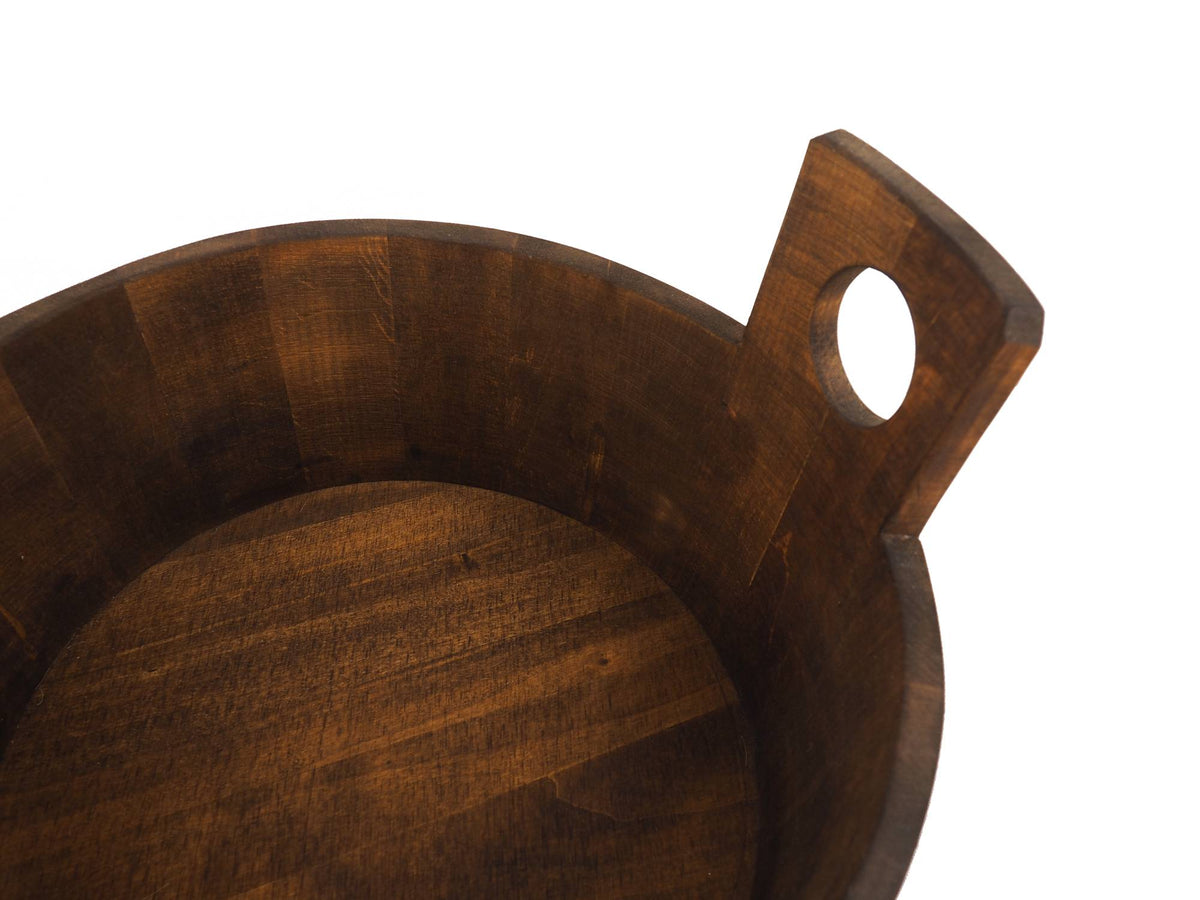 Wooden Tub, Water Bucket , 3 galon, 13 Litre, wedding gift, SCA Larp, handmade, pesonalized,