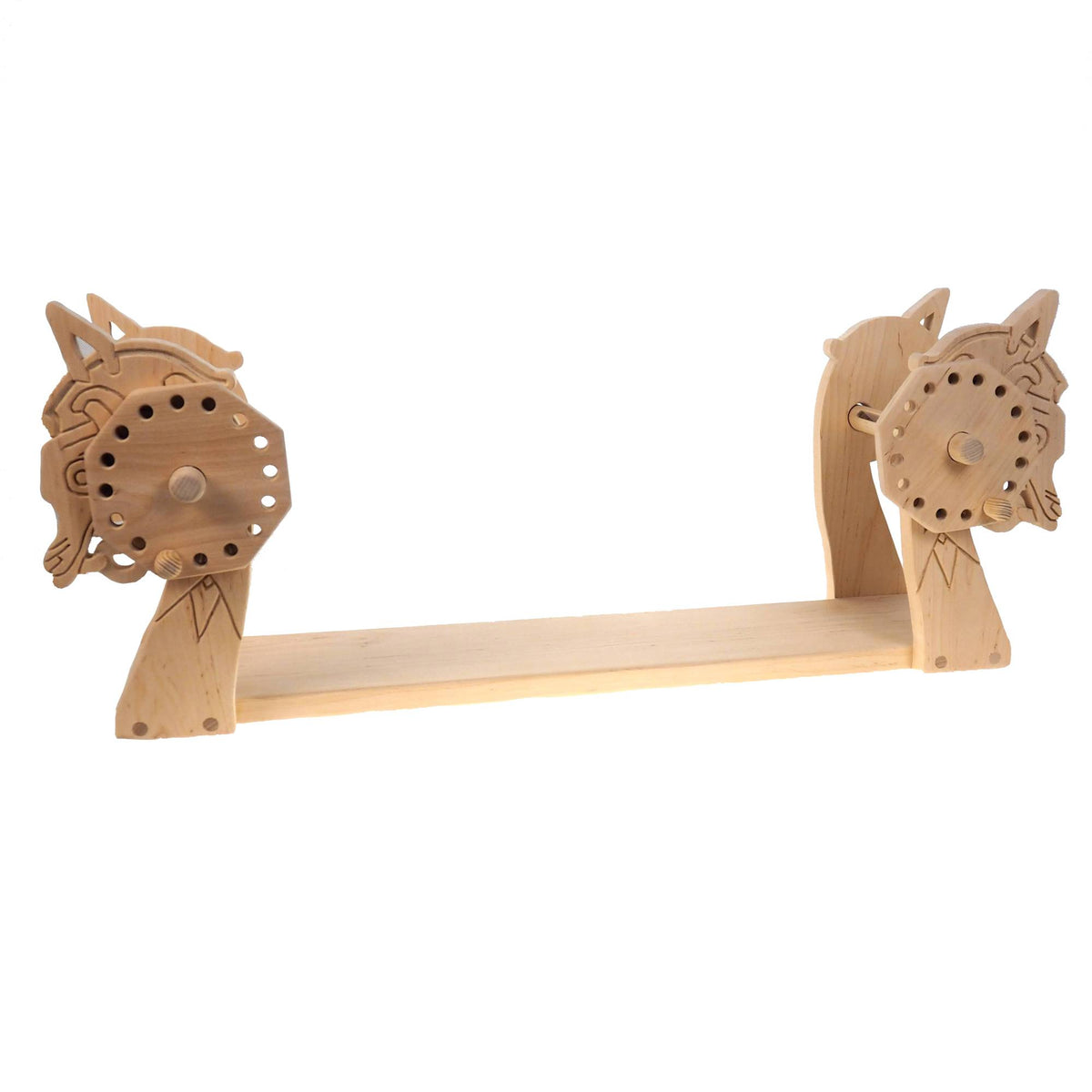 Dragon Head Handmade Alder Wood Tablet Weaving Loom: Viking Knit, Medieval Reenactment