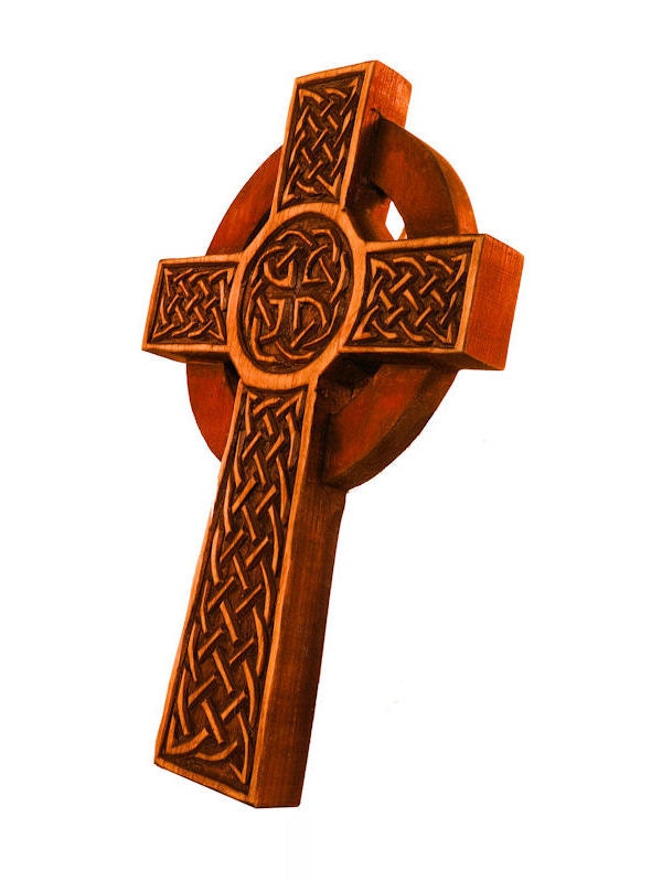 Celtic high cross from Isle of Man wall sign