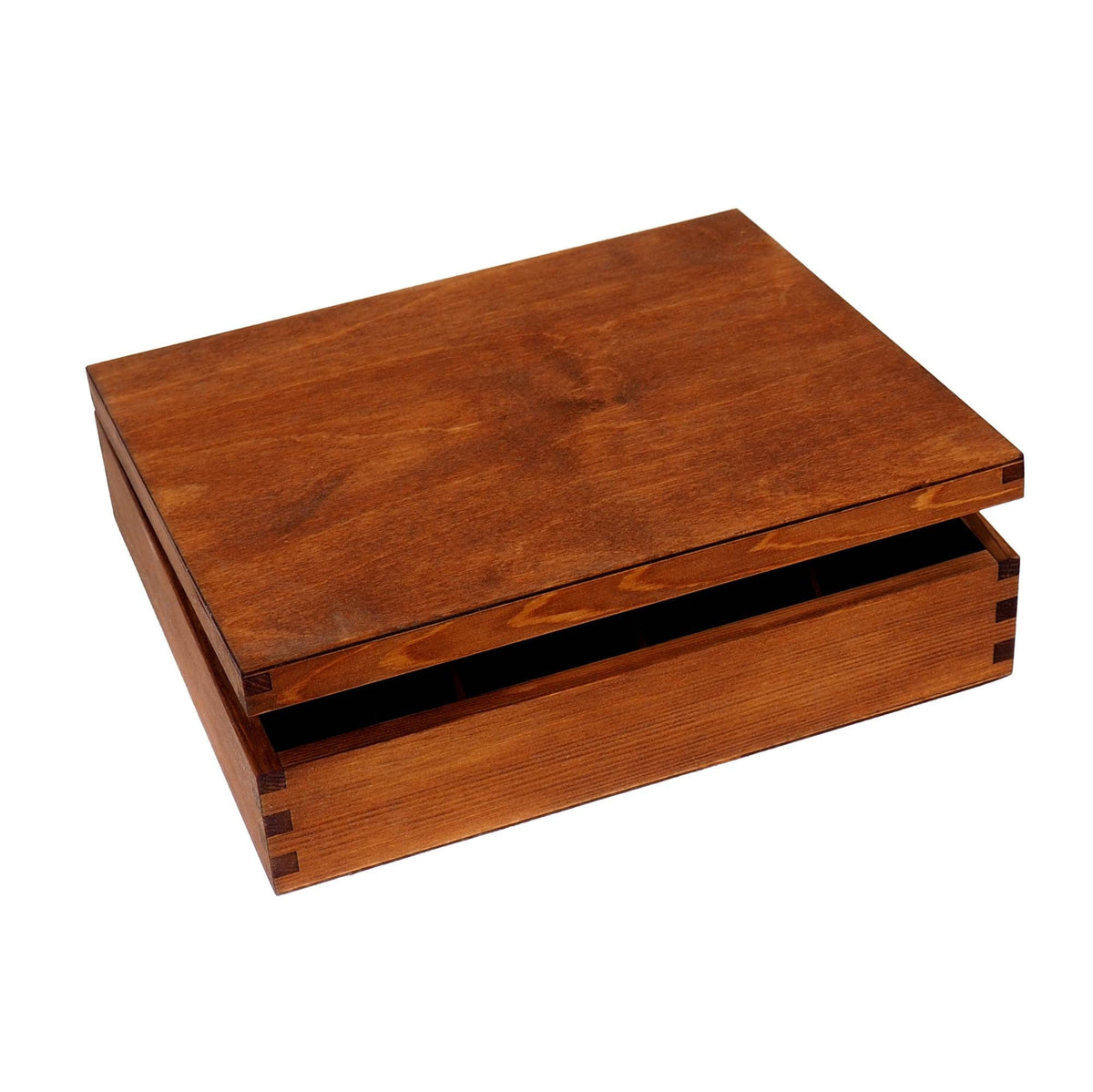 Handmade wooden jewelry box, divided inside, 12 compartments, memory box, gift box, wooden box, personalized, jewelry organizer,