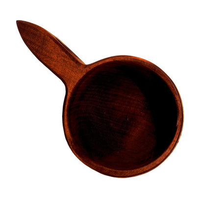 Intricately carved wooden cup viking style kuksa