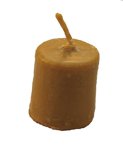 Pure Beeswax Candle, 2 and 1/2" high Unscented Beeswax Pillar Candle, Hand Made, Natural Eco Friendly for for Meditation, Prayer or Altar
