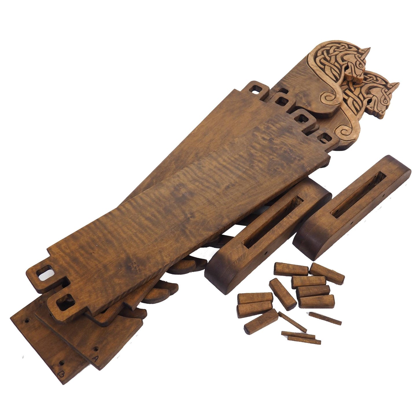 Viking personalized Stand for Weapons, standing, weapon rack with wolf head, hanging weapon holder , norsk style, medieval, Larp and SCA,