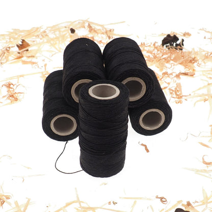 Black linen thread, unwaxed black Linen String , Warp Thread thickness of 1mm / 3ply 100grams (210 yards ~ 190 metres), linen sewing thread