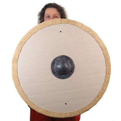 Blank custom pattern Viking Shield, 30 inch, Double side covered, linen cover. Norsman shield, Wall decor, Larp and reenactment, SCA ready,