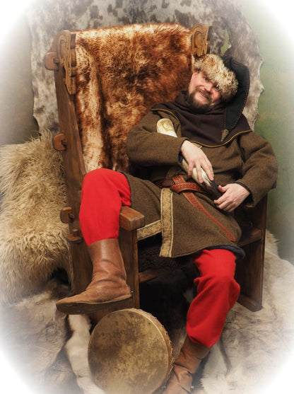 Viking medieval throne , larp, sca reenactment chair, historical furniture, viking throne,