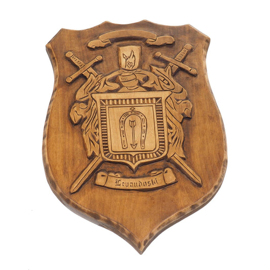 Swords Personalized Family Crest, Hand Carved, Coat of Arms, Custom, Family Shield, Wooden Emblem, Wedding Wood Art, Heraldic, Woodcraft