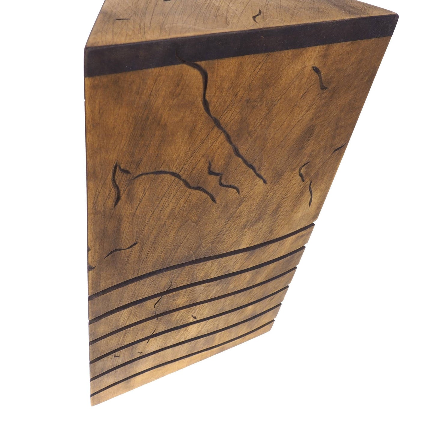 5th Element Elemental Stones Personalized Wood Urn , Wooden Memorial Box Carved , Keepsake Cremation Urns, Cremation Boxes For Burial,