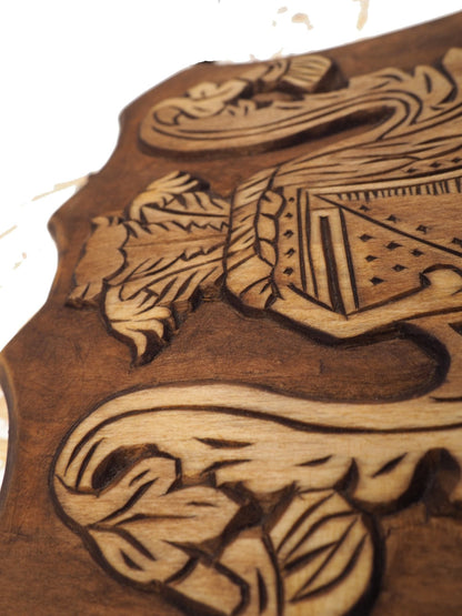 Pearson Personalized Family Crest, Hand Carved, Coat of Arms, Custom, Family Shield, Wooden Emblem, Wedding Wood Art, Heraldic, Woodcraft