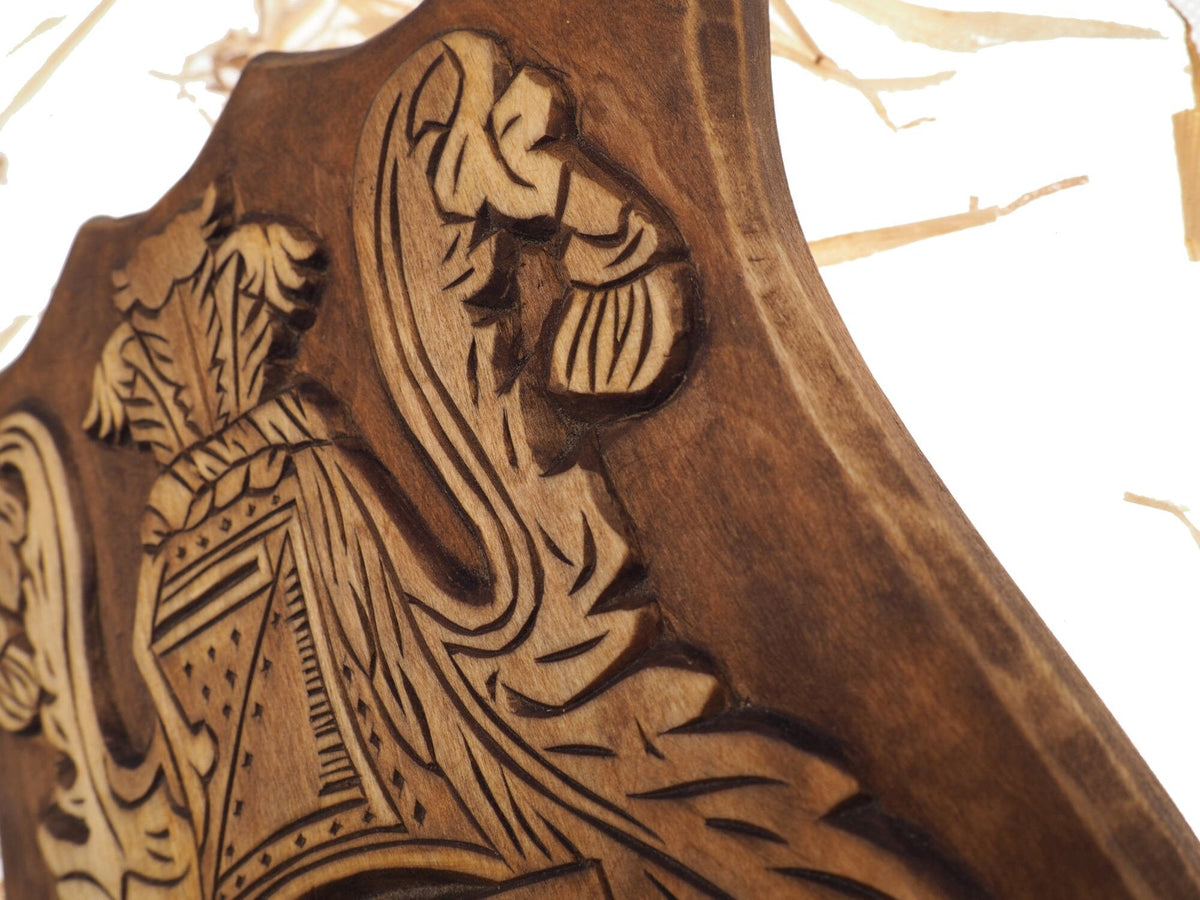 Pearson Personalized Family Crest, Hand Carved, Coat of Arms, Custom, Family Shield, Wooden Emblem, Wedding Wood Art, Heraldic, Woodcraft