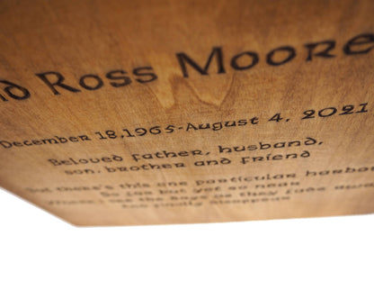 BIG Square Personalized Wood Urn For Human Ashes, your own motive Memorial Box, Carved Keepsake Cremation Urns, Cremation Boxes For Burial