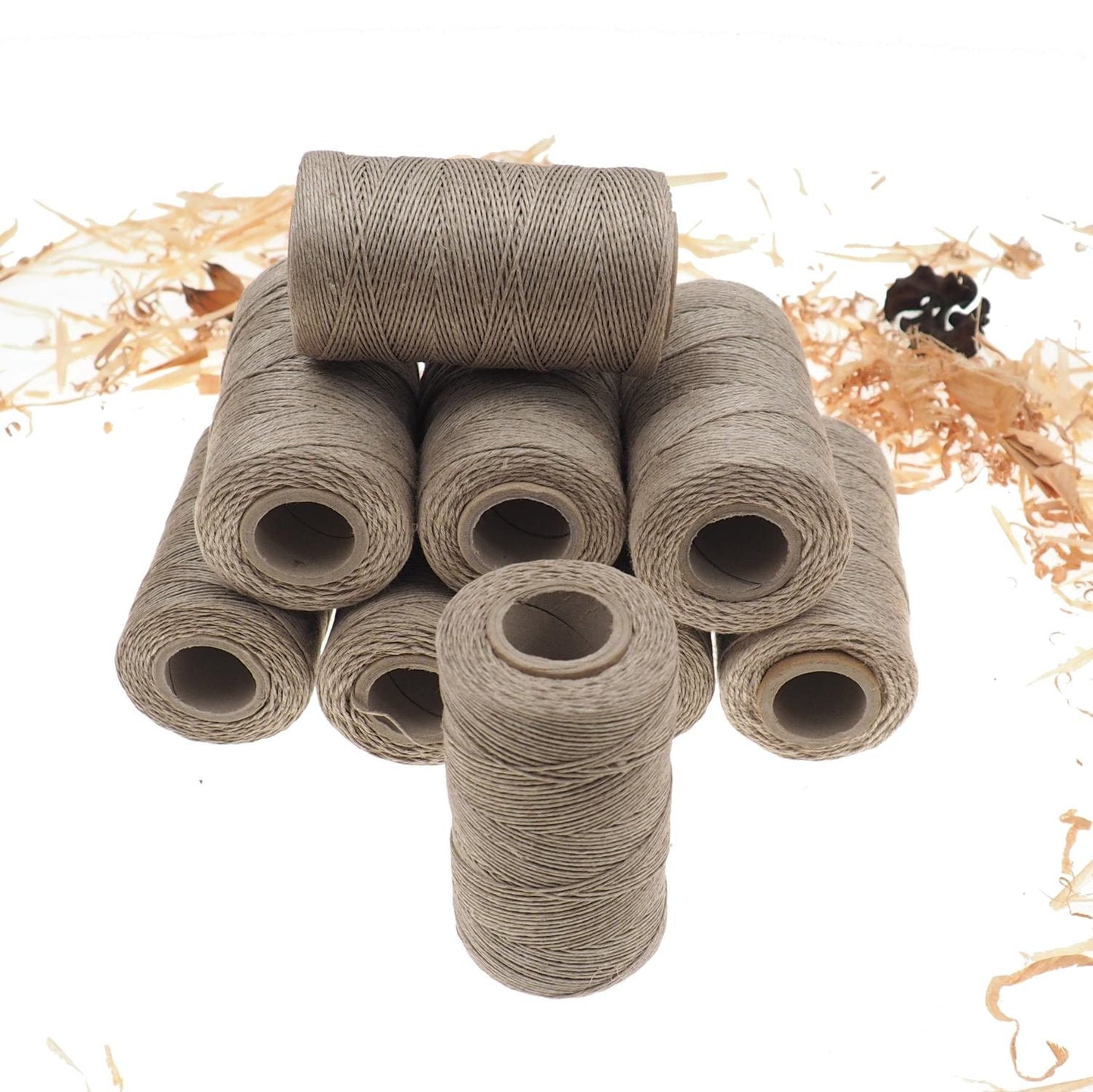 NATURAL linen thread, unwaxed grey Linen String , Warp Thread thickness of 1mm / 3ply 100grams (210 yards ~ 190 metres), linen sewing thread