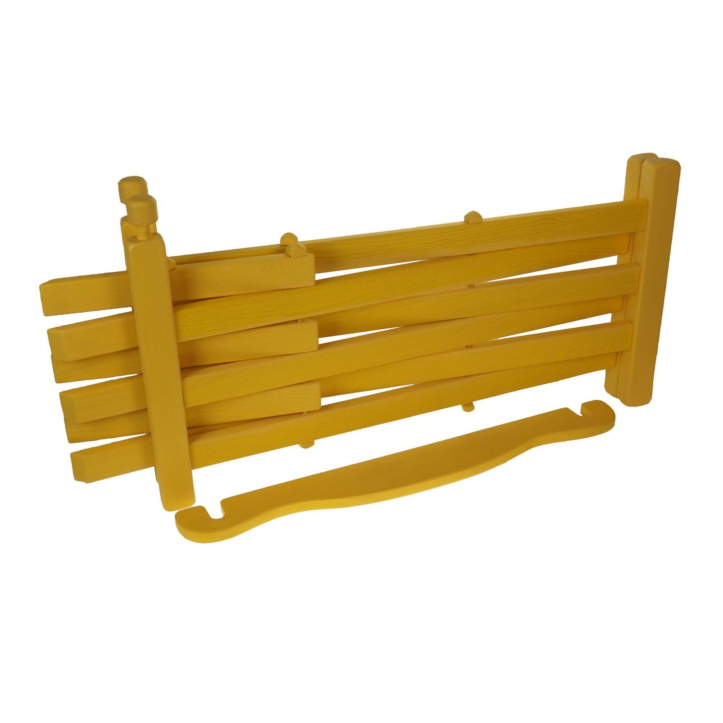 Personalized color (yellow) Wooden medieval viking folding chair with back support, Historical furniture, SCA, LARP, camping gear