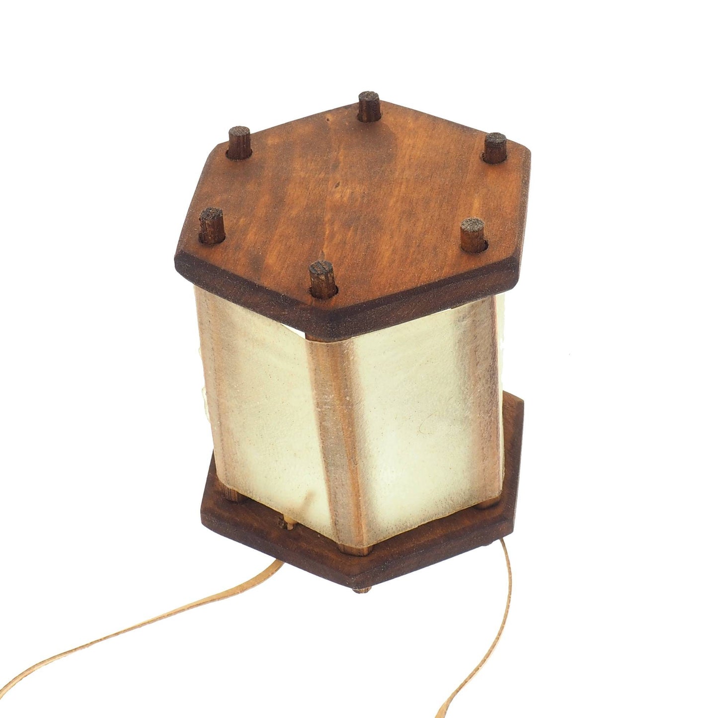 Small  Medieval Lantern,Chestnut  Witcher, wooden, Viking lamp, Larp, SCA, Lantern, Candle light, Historical Re-enactment