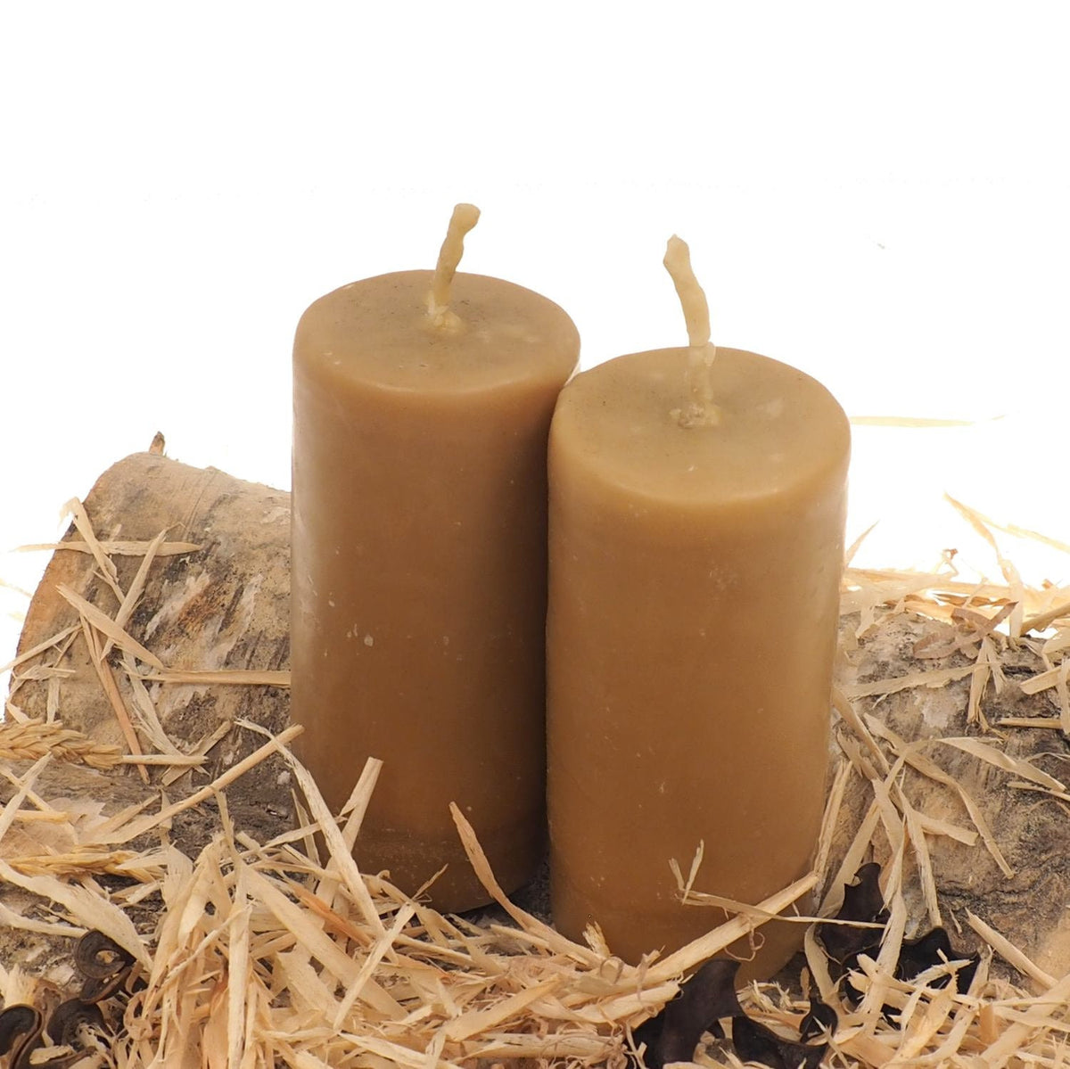 Massive Pure Beeswax Candle, 5 and 1/2" high Unscented Beeswax Pillar Candle, Hand Made, Natural Eco Friendly Meditation, Prayer or Altar