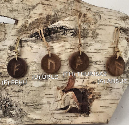 Rune necklace, Rune pendant, Rune jewelry, Wood jewelry, Runes, Viking necklace, Viking pendant, Viking jewelry, Carving Rune