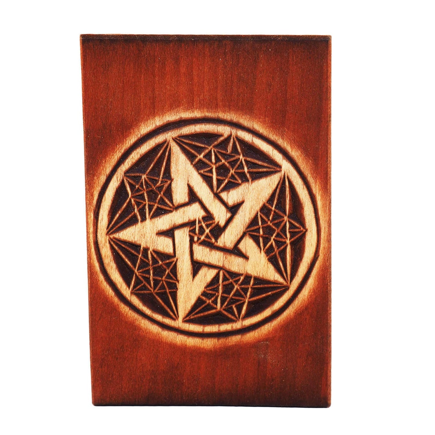 Wooden Historical Jewelry Box - Pentagram
