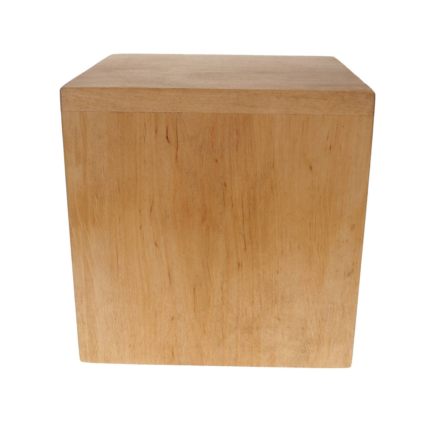 Simple Bright Square Personalized Wood Urn For Human Ashes, hand carved text ,Memorial Box, Carved Keepsake Cremation Urns, Boxes For Burial