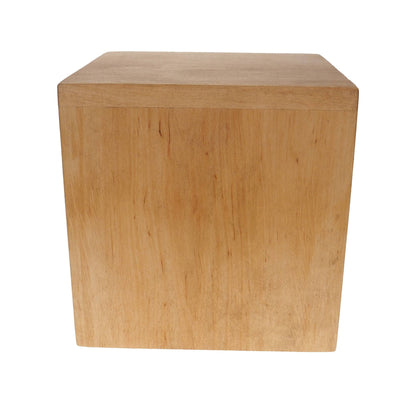 Simple Bright Square Personalized Wood Urn For Human Ashes, hand carved text ,Memorial Box, Carved Keepsake Cremation Urns, Boxes For Burial