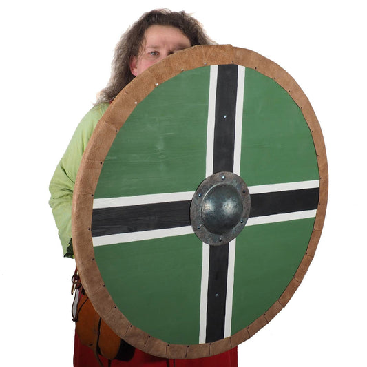 Vinland flag Viking Shield Pattern, Norsman shield, Wall decor, Larp and reenactment, SCA ready, black shield