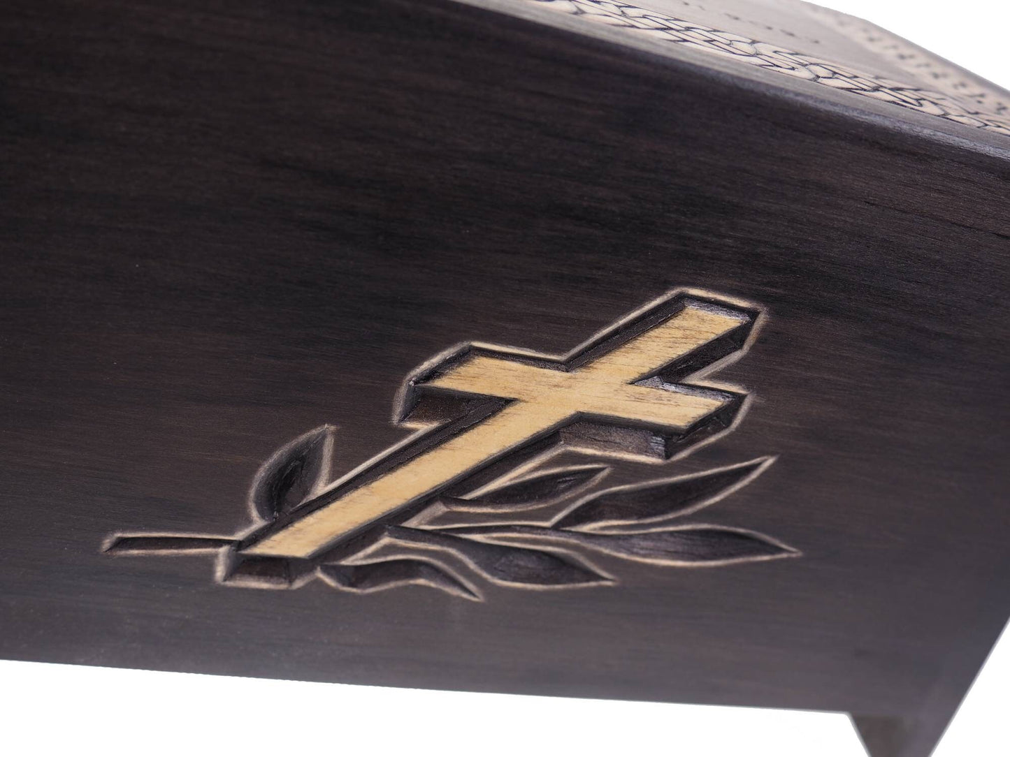 Ebony Personalized Wood Urn For Human Ashes, Wooden Memorial Box Carved , Keepsake Urns, Cremation Boxes For Burial,