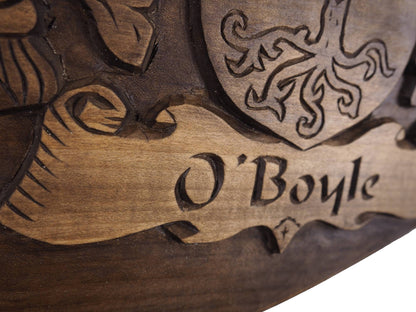 Personalized  Double Family Arms Crest, Hand Carved, Coat of Arms, Custom, Family Shield, Wooden Emblem, Wedding Wood Art, Heraldic