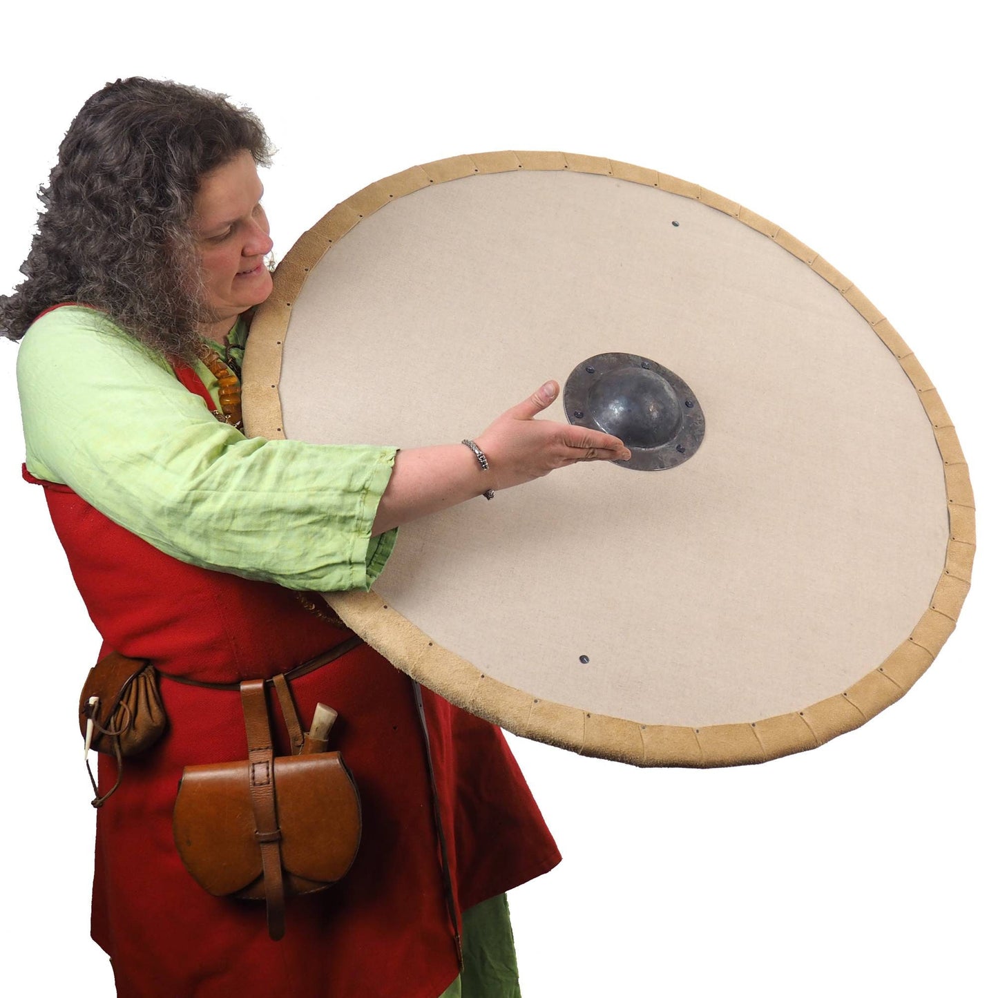 Blank custom pattern Viking Shield, 36 inch, Double side covered, linen cover. Norsman shield, Wall decor, Larp and reenactment, SCA ready,