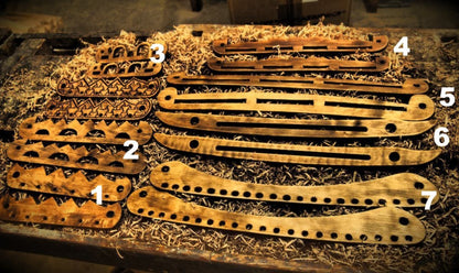 Viking bag handles, wooden, birka and Hedeby- Haithabu orgins. Reenactment.
