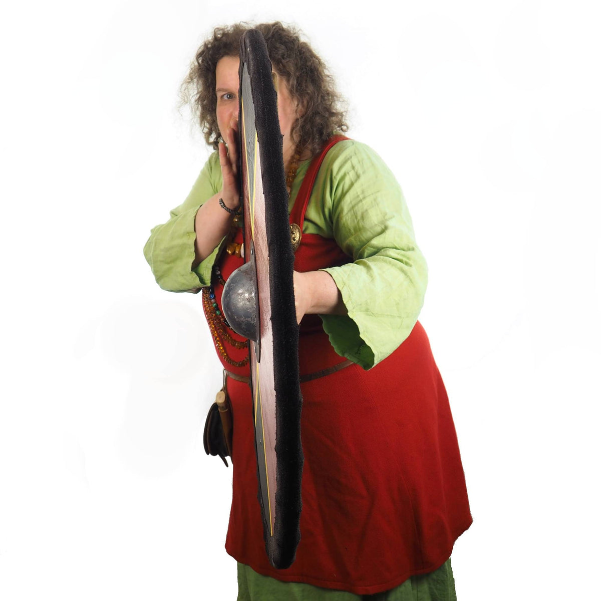 Red and Black Viking Shield Pattern, Norsman shield, Wall decor, Larp and reenactment, SCA ready, black shield