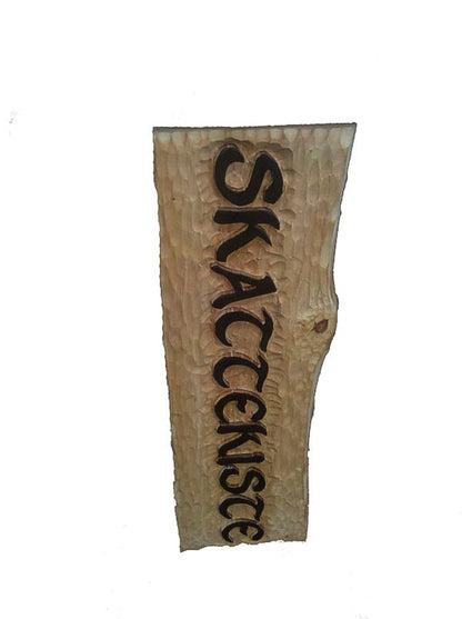 Personalized hand carved sign