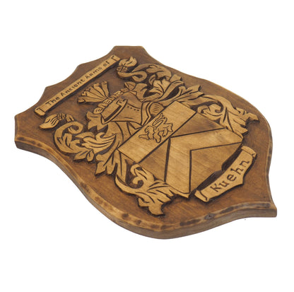 Personalized Family Arms Crest, Hand Carved, Coat of Arms, Custom, Family Shield, Wooden Emblem, Wedding Wood Art, Heraldic, Woodcraft