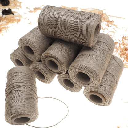 NATURAL linen thread, unwaxed grey Linen String , Warp Thread thickness of 1mm / 3ply 100grams (210 yards ~ 190 metres), linen sewing thread