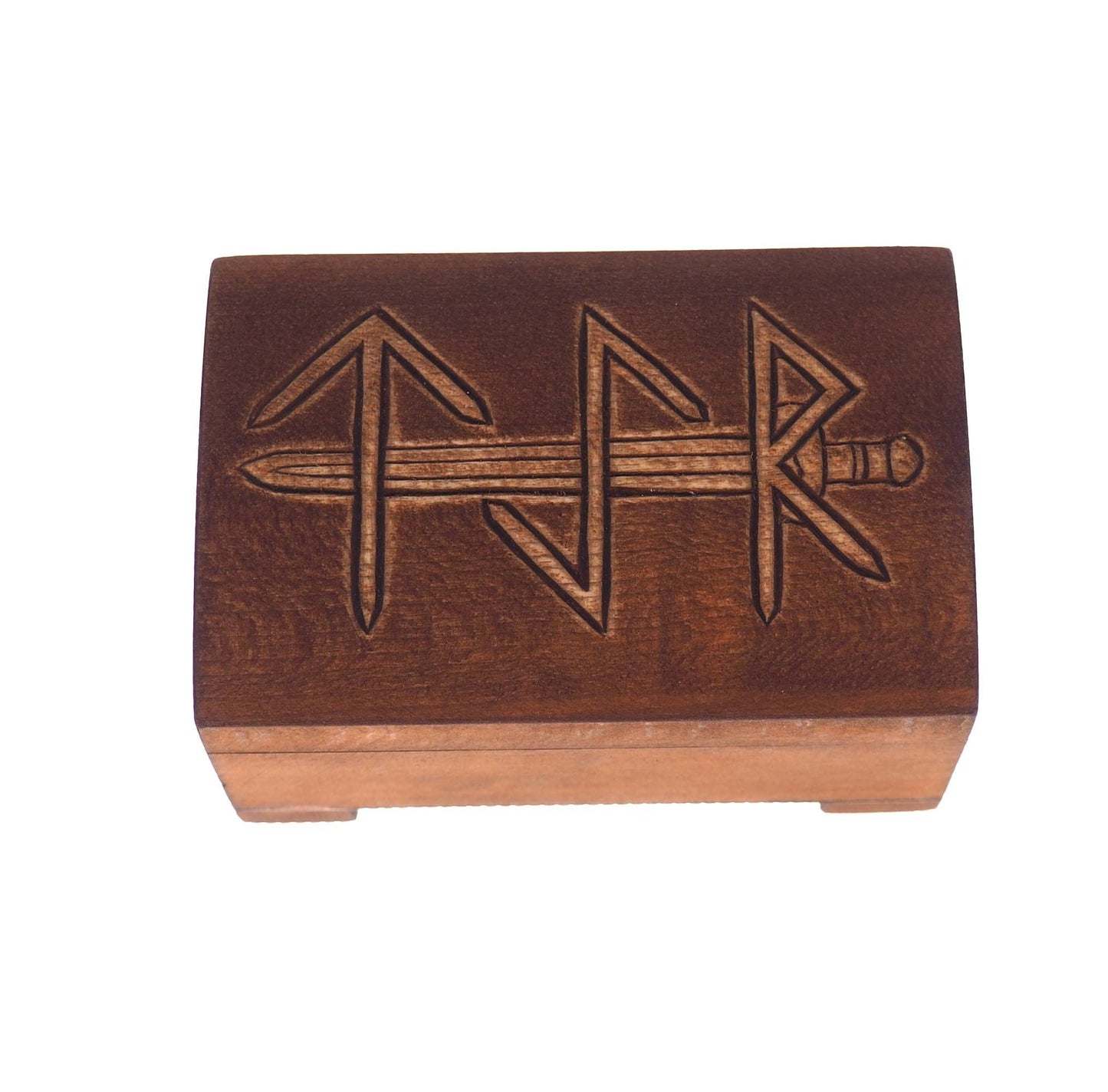 Wooden jewelry box, TYR, viking sword, hand carved, personalized, history pattern, gift box, custom jewelry box, wedding box,  memory box