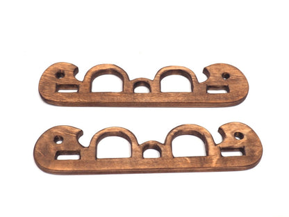 Viking bag handles, wooden, birka and Hedeby- Haithabu orgins. Reenactment.