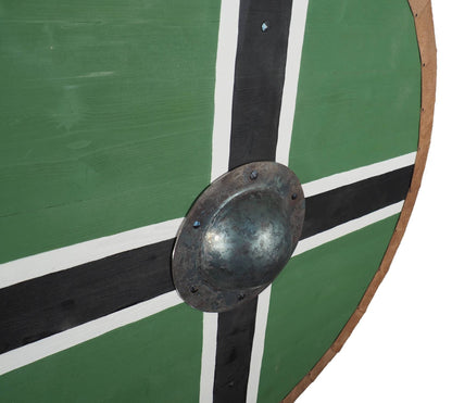 Vinland flag Viking Shield Pattern, Norsman shield, Wall decor, Larp and reenactment, SCA ready, black shield