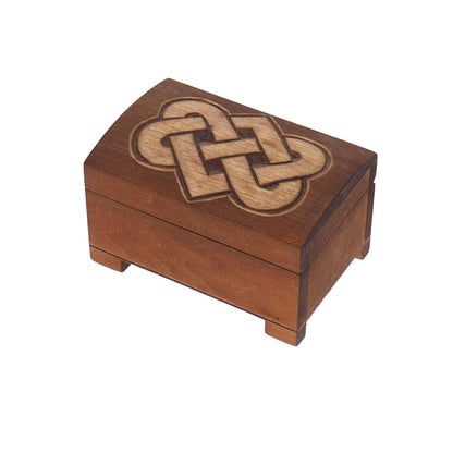 Wooden jewelry box, viking plait, hand carved, personalized, history pattern, gift box, custom jewelry box, wedding memory box,