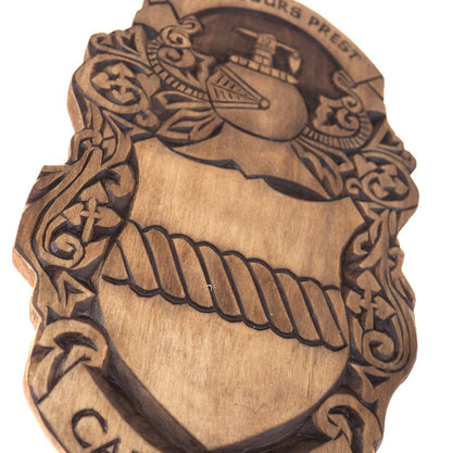Pearson Personalized Family Crest, Hand Carved, Coat of Arms, Custom, Family Shield, Wooden Emblem, Wedding Wood Art, Heraldic, Woodcraft