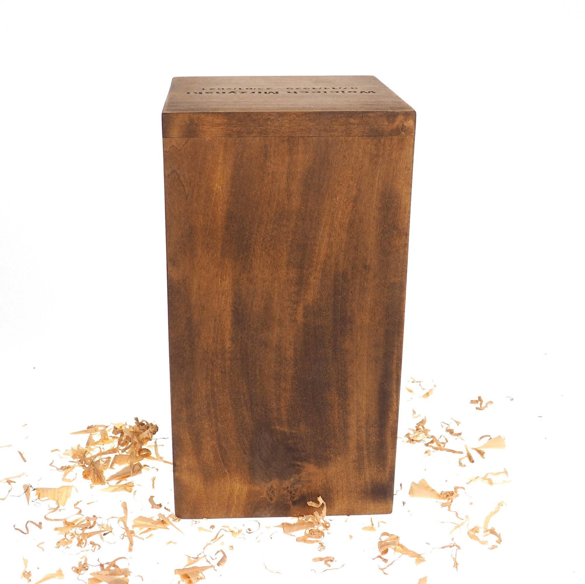 Simple Tall Wood Urn, For Human Ashes, Wooden Memorial Box, Carved Keepsake Cremation Urns, Medieval Viking style