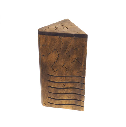 5th Element Elemental Stones Personalized Wood Urn , Wooden Memorial Box Carved , Keepsake Cremation Urns, Cremation Boxes For Burial,