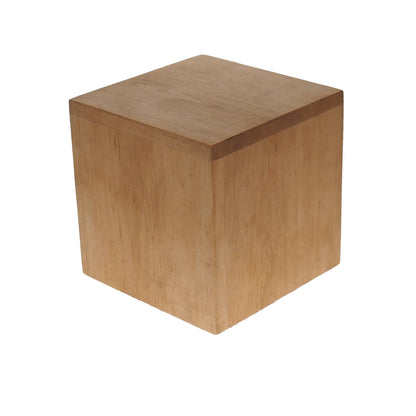Simple Bright Square Personalized Wood Urn For Human Ashes, hand carved text ,Memorial Box, Carved Keepsake Cremation Urns, Boxes For Burial