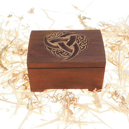 Triple Horn of Odin Wooden historical jewelry box,  keepsake box, hand carved, Asatru, pagan, viking, personalized Scandinavian, Witchcraft,