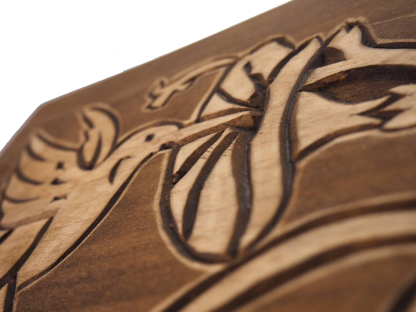 Hummingbird Double  Wood Urn Personalized For Human Ashes, With Frame for Photo, Wooden Memorial Box Carved , Keepsake Cremation Urns