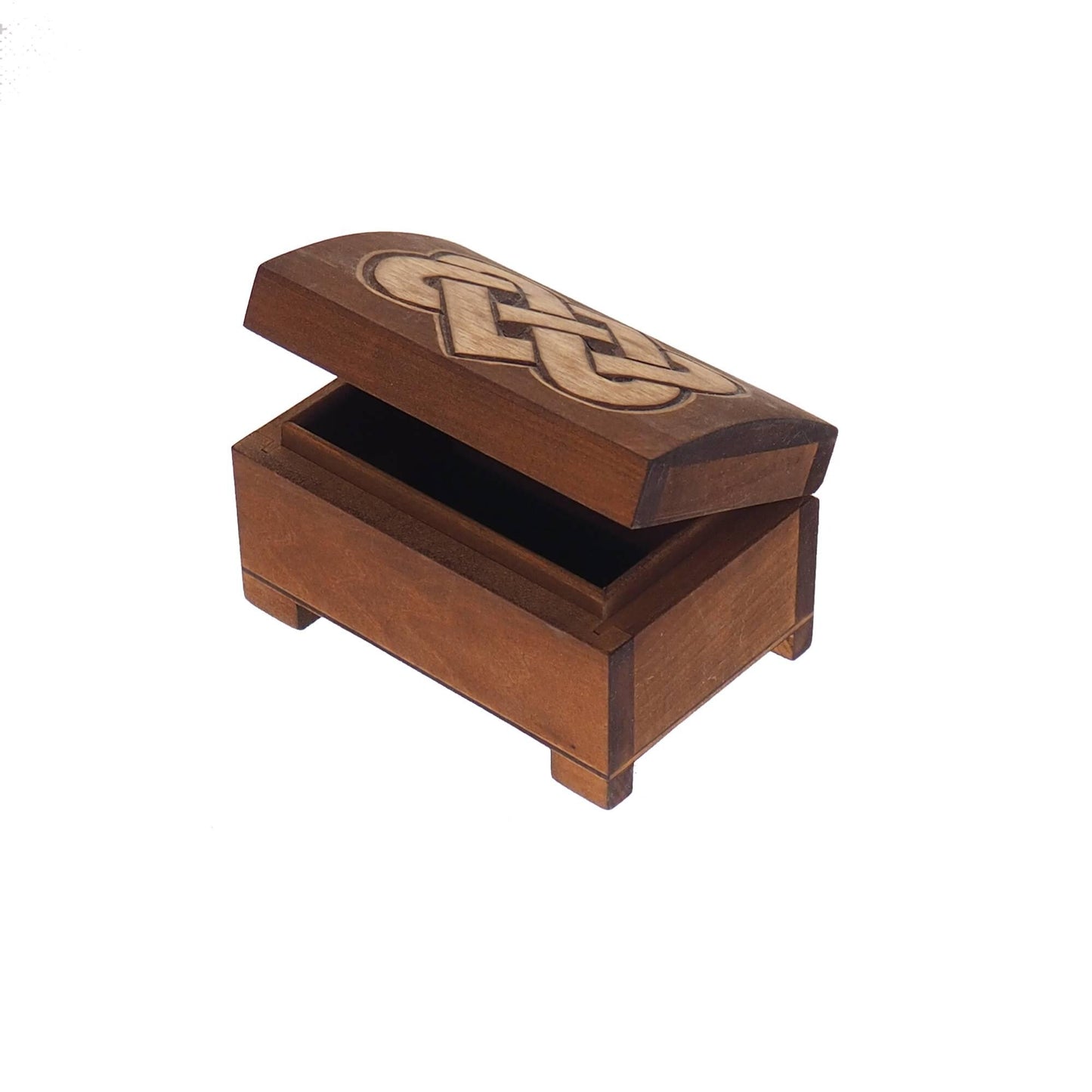Wooden jewelry box, viking plait, hand carved, personalized, history pattern, gift box, custom jewelry box, wedding memory box,
