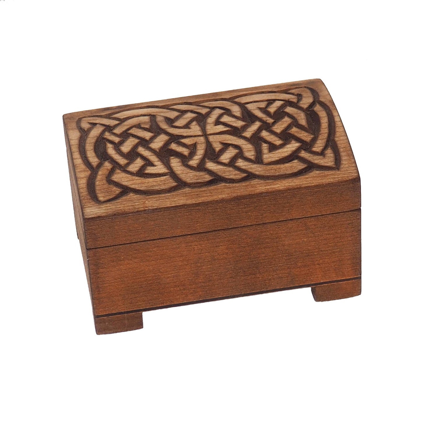 Wooden jewelry box, viking plait, hand carved, personalized, history pattern, gift box, custom jewelry box, wedding memory box,