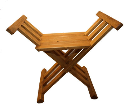 Wooden medieval viking folding chair