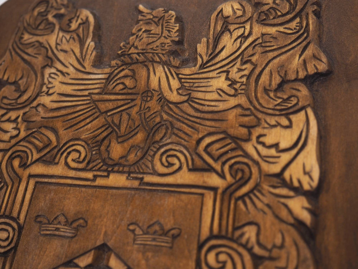 Personalized Family Crest, Hand Carved, Coat of Arms, Custom, Family Shield, Wooden Emblem, Wedding Wood Art, Heraldic, Woodcraft