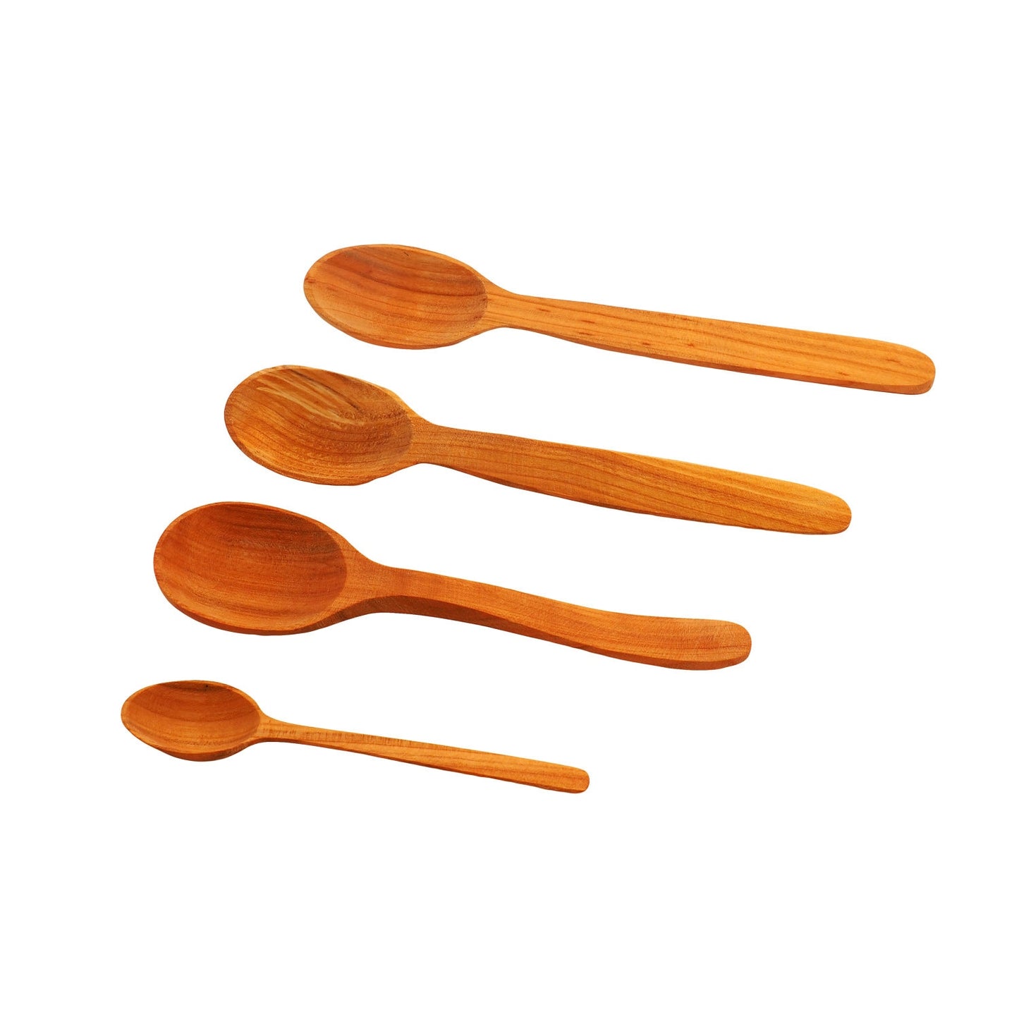Medieval wooden spoon, cherry table spoon, medieval teaspoon, medieval tableware, medieval kitchen utensils, wooden tableware
