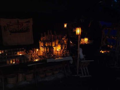 Wooden lantern with lift